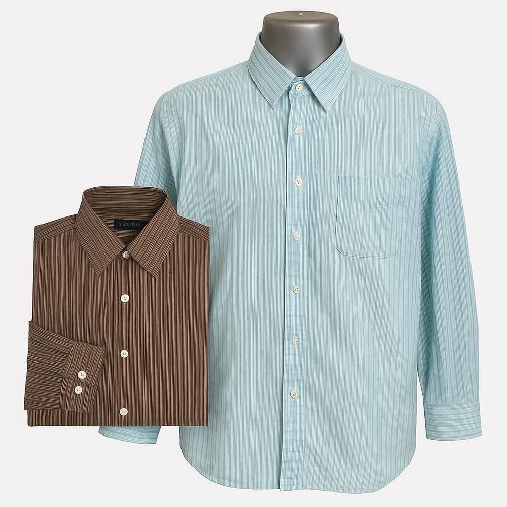 Steve & Barry’s Button Down Bundle Size M Classic… - image 1